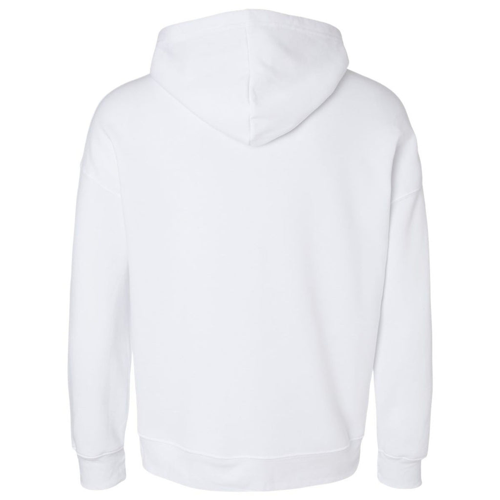 Bella + Canvas Unisex White Sponge Fleece Pullover Hoodie