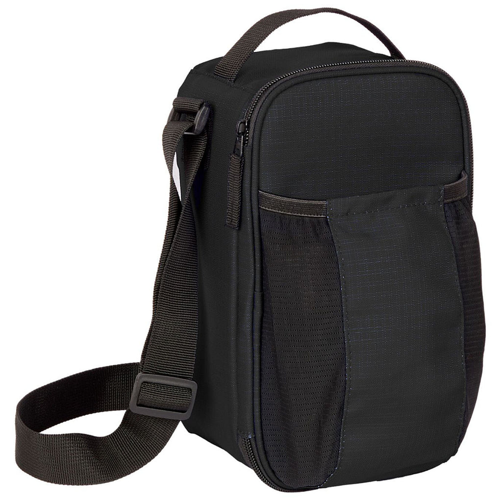 Leed's Black Crossbody Recycled 6-Can Cooler