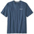 Patagonia Men's Utility Blue P-6 Logo Responsibili-Tee