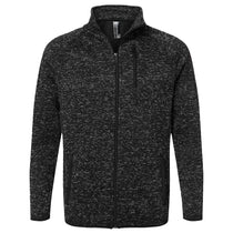 Burnside Men's Heather Black Sweater Knit Jacket