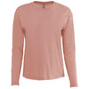 Next Level Apparel Women's Desert Pink Relaxed Long Sleeve T-Shirt