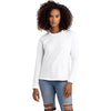 Next Level Apparel Women's White Relaxed Long Sleeve T-Shirt