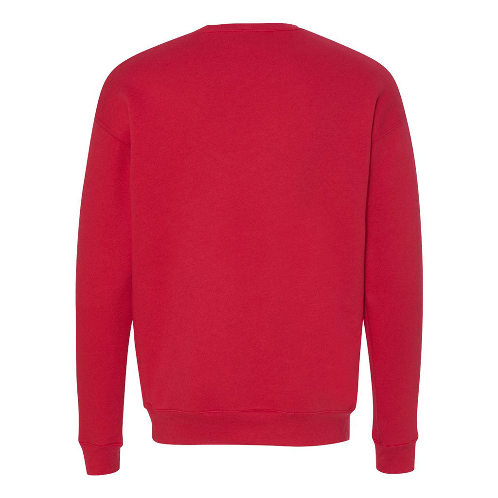 Bella + Canvas Unisex Red Drop Shoulder Fleece Sweatshirt