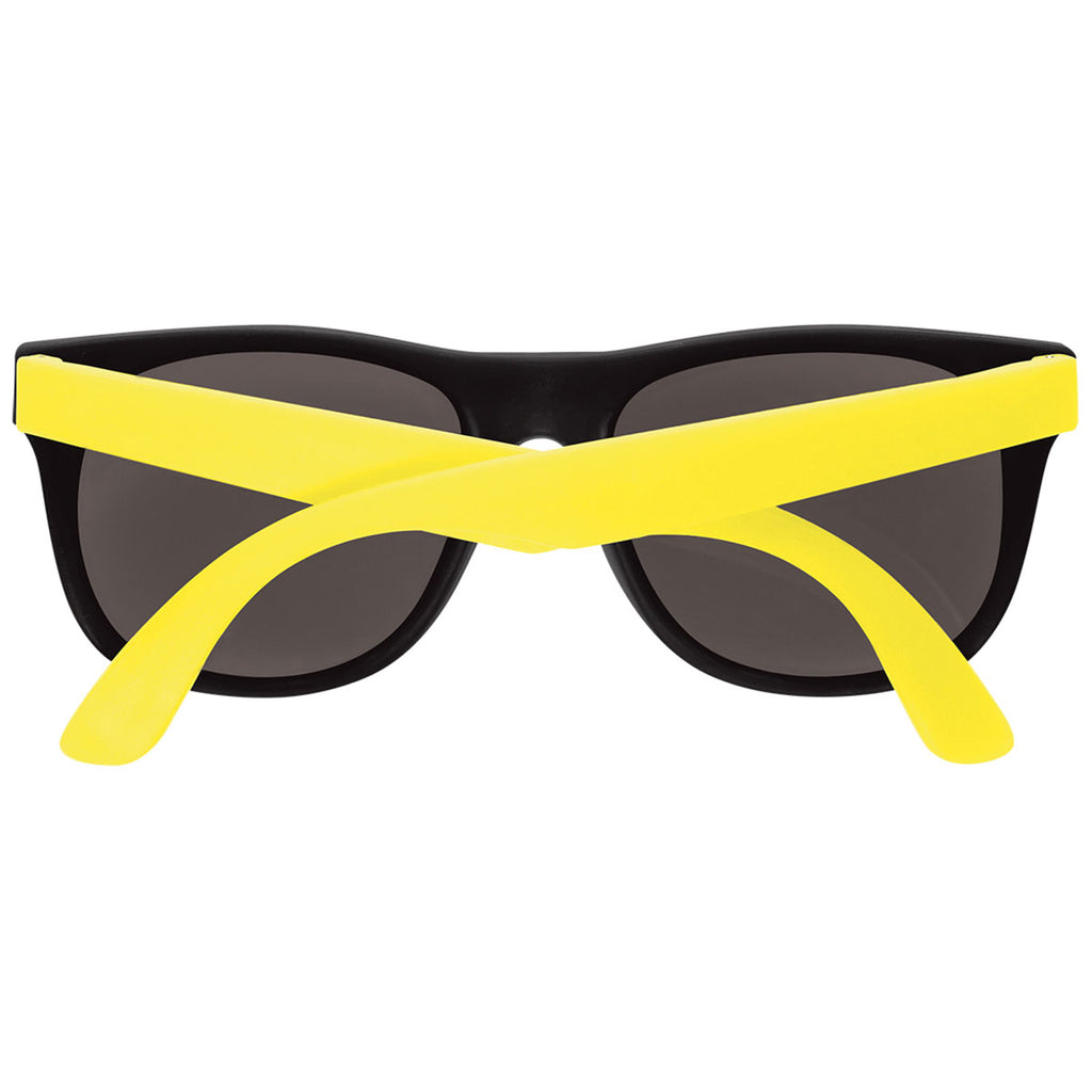 Hit Yellow Rubberized Sunglasses