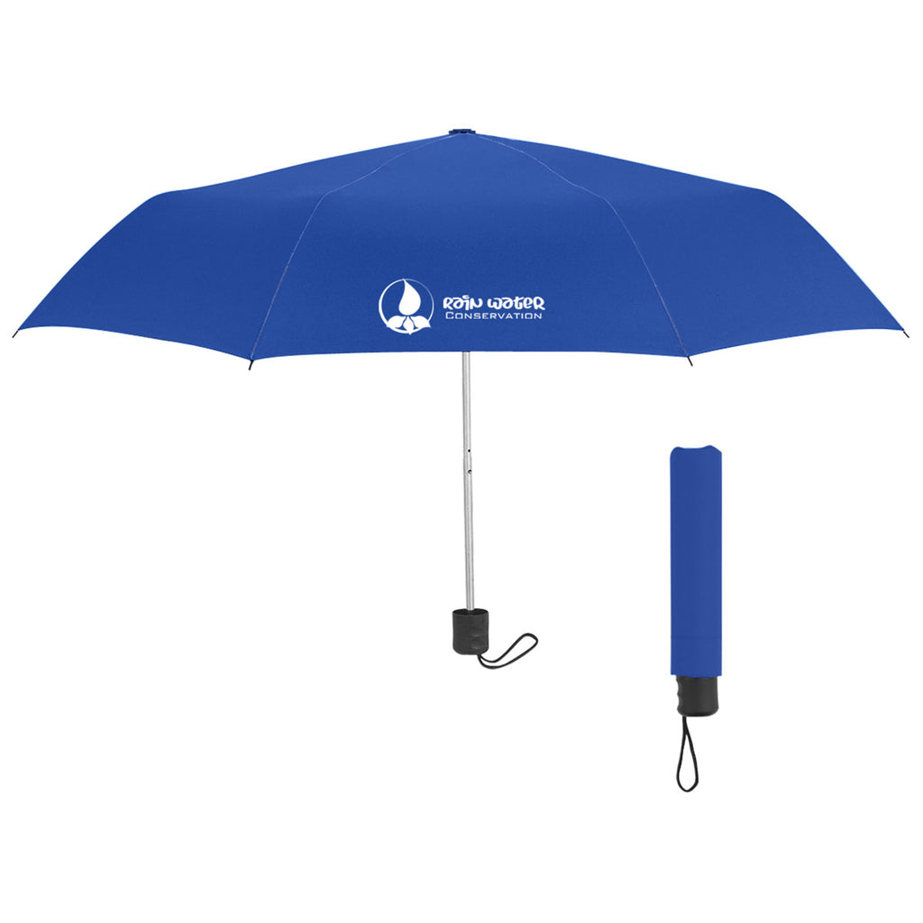 Hit Royal Blue 42" Arc Budget Telescopic Umbrella