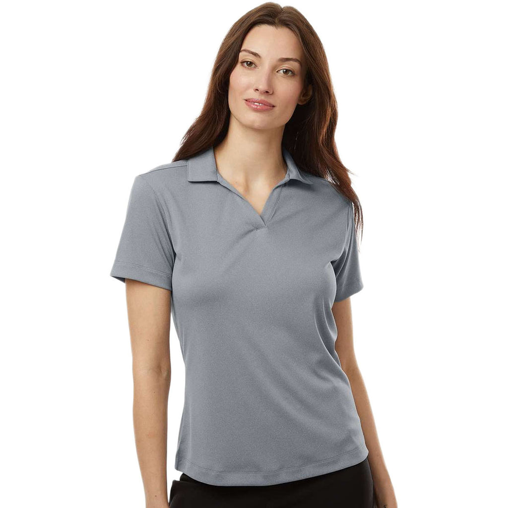 AllPro Women's Heather Steel Pro-Lock Performance Polo