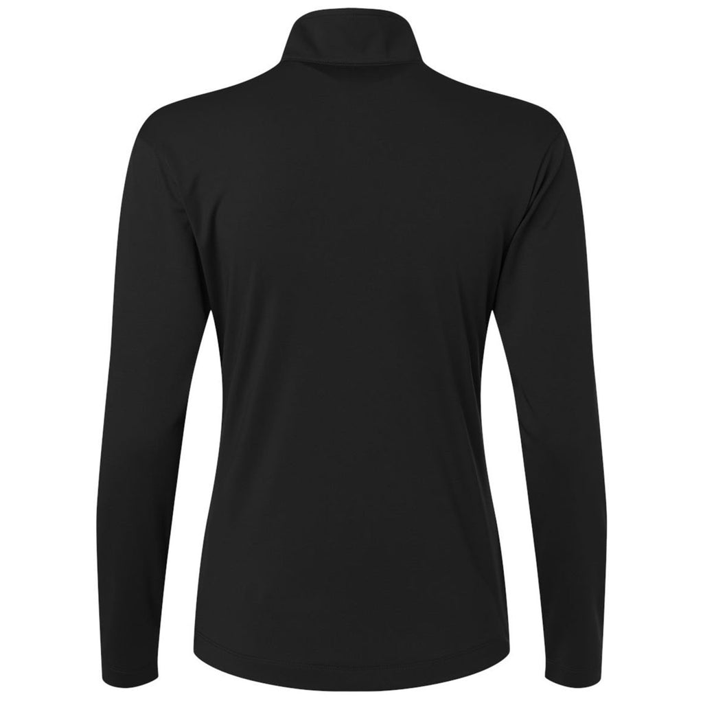 AllPro Women's Black Pro-Lock Performance Quarter-Zip Pullover