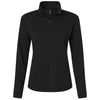 AllPro Women's Black Pro-Lock Performance Quarter-Zip Pullover