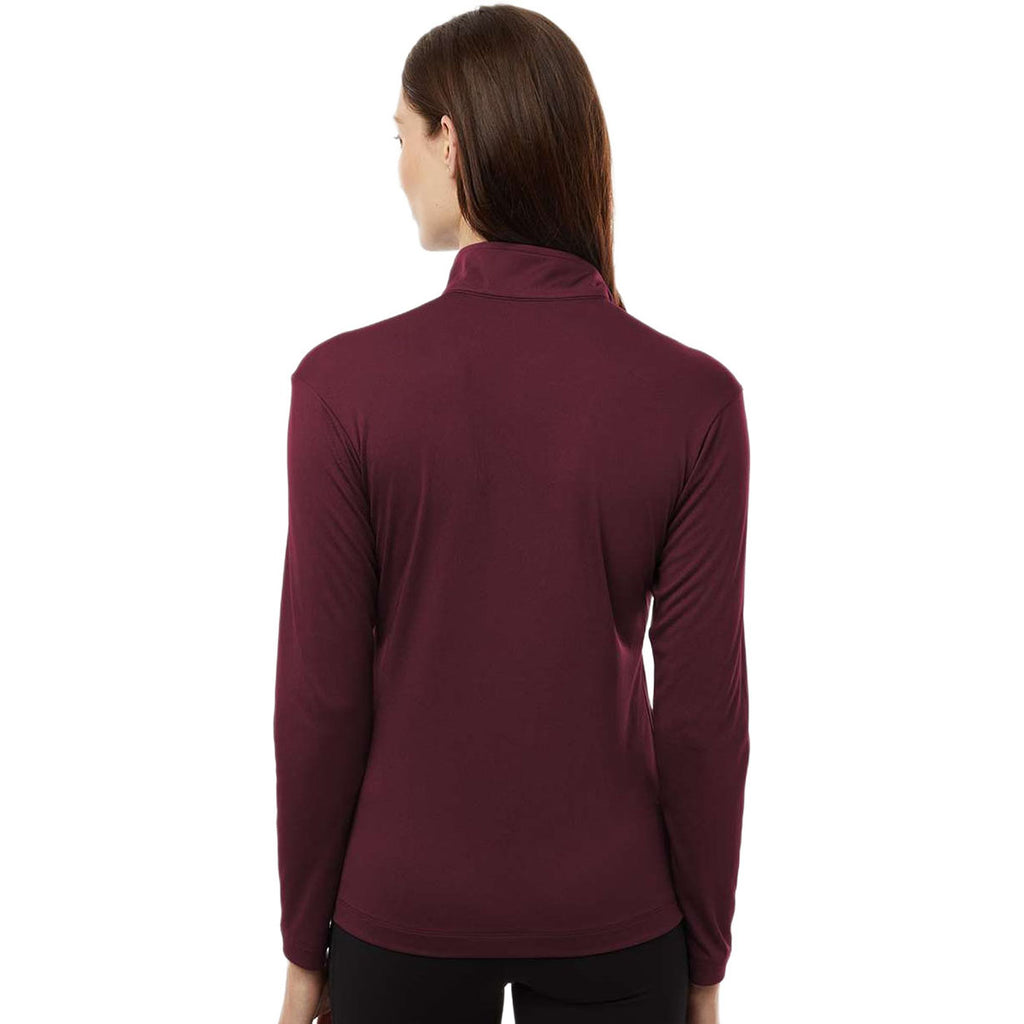 AllPro Women's Maroon Pro-Lock Performance Quarter-Zip Pullover