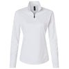 AllPro Women's White Pro-Lock Performance Quarter-Zip Pullover