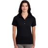 Jerzees Women's Black Dri-Power Polo