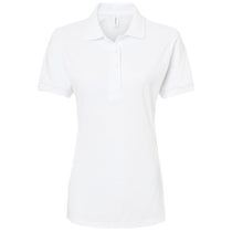 Jerzees Women's White Dri-Power Polo