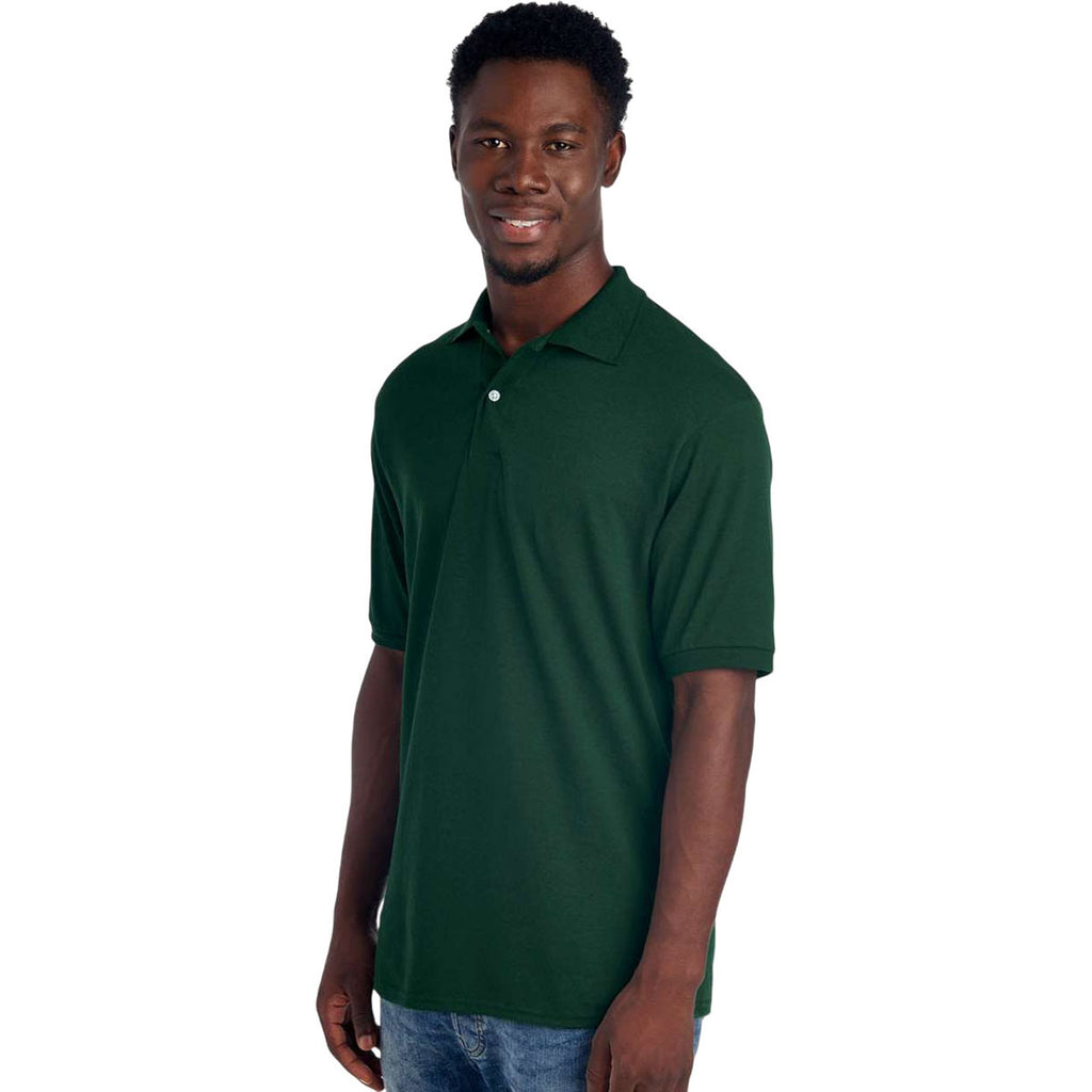 Jerzees Men's Forest Green Dri-Power Polo