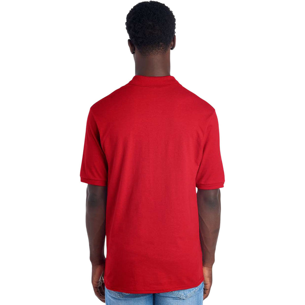 Jerzees Men's True Red Dri-Power Polo