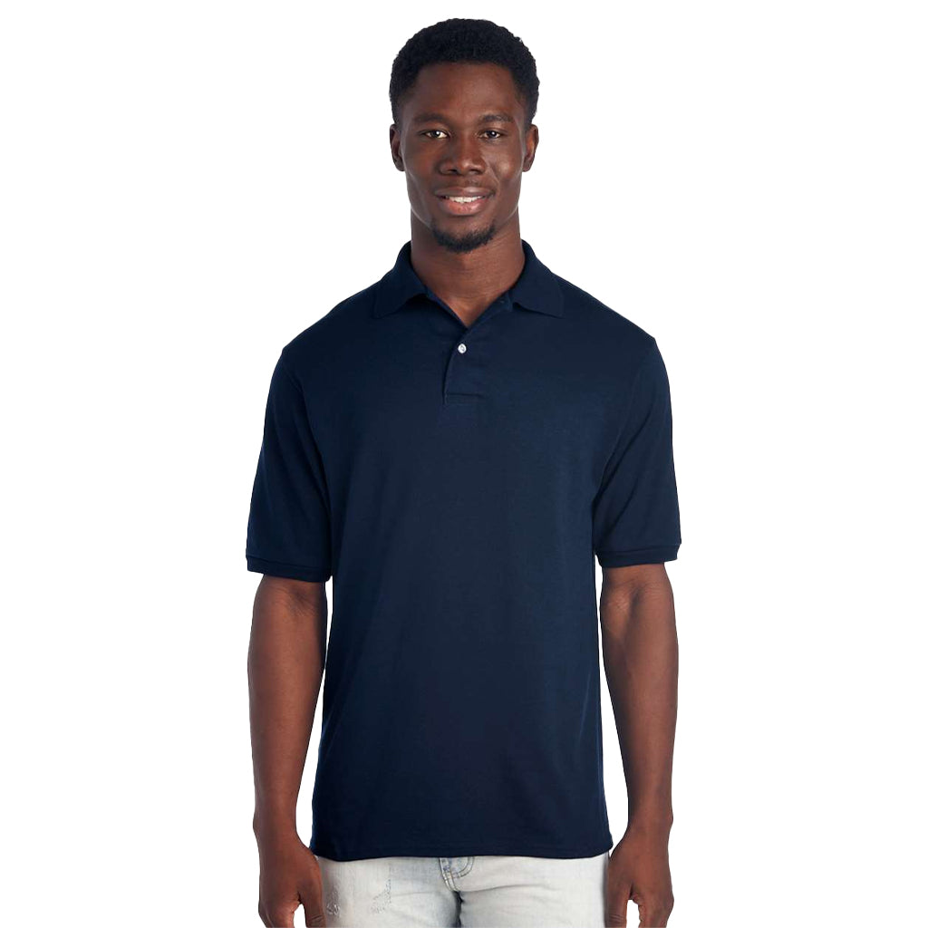 Jerzees Men's J. Navy Dri-Power Polo