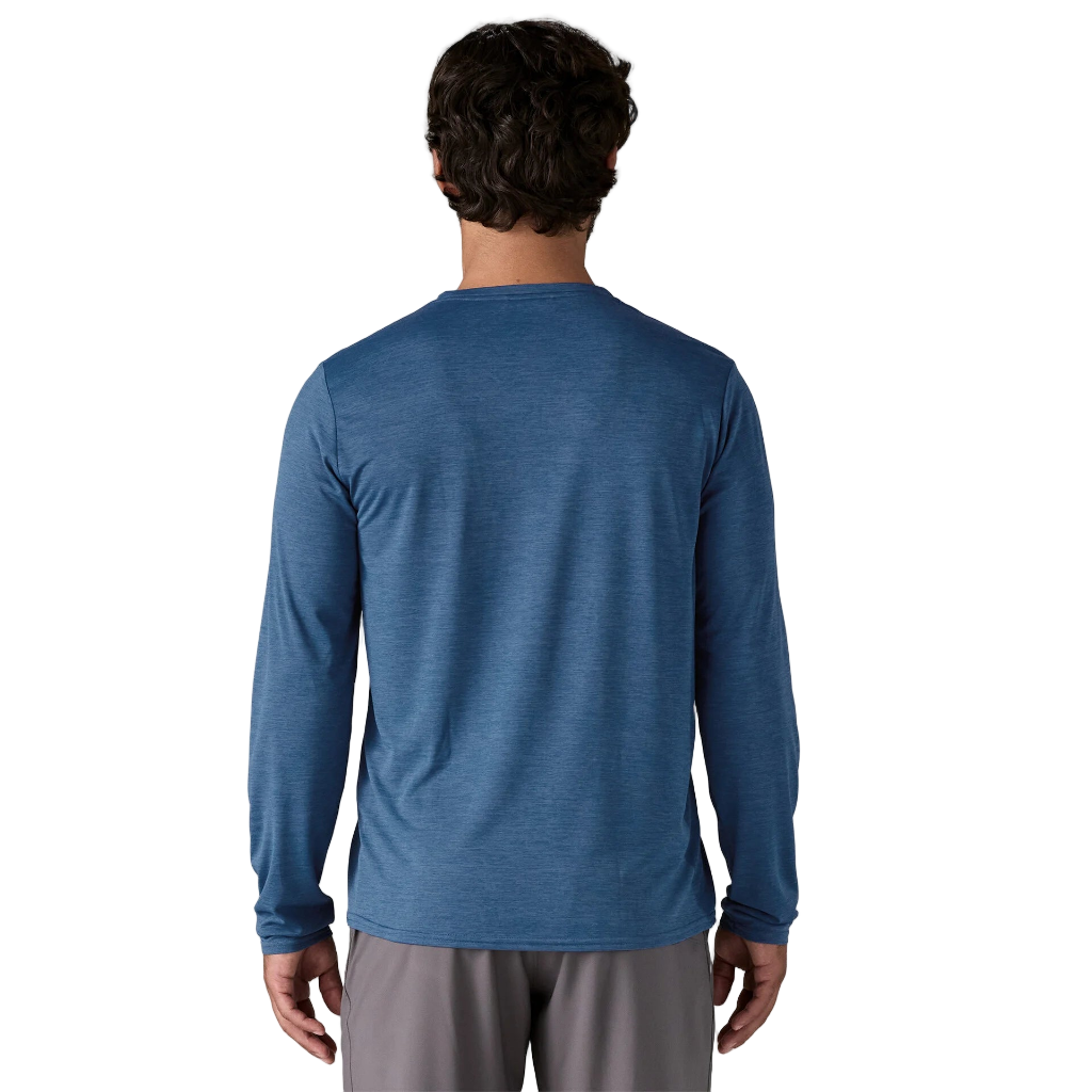 Patagonia Men's Clement Blue Long-Sleeved Capilene Cool Daily Shirt