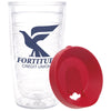 Tervis Clear Tumbler with Red Lid Classic Tumbler 16 oz. - Printed