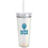 Koozie Group Clear Iridescent Glam Recycled Tumbler - 24 oz.