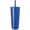 Koozie Group Matte Metallic Blue Astrid Recycled Vacuum Tumbler - 24 oz.