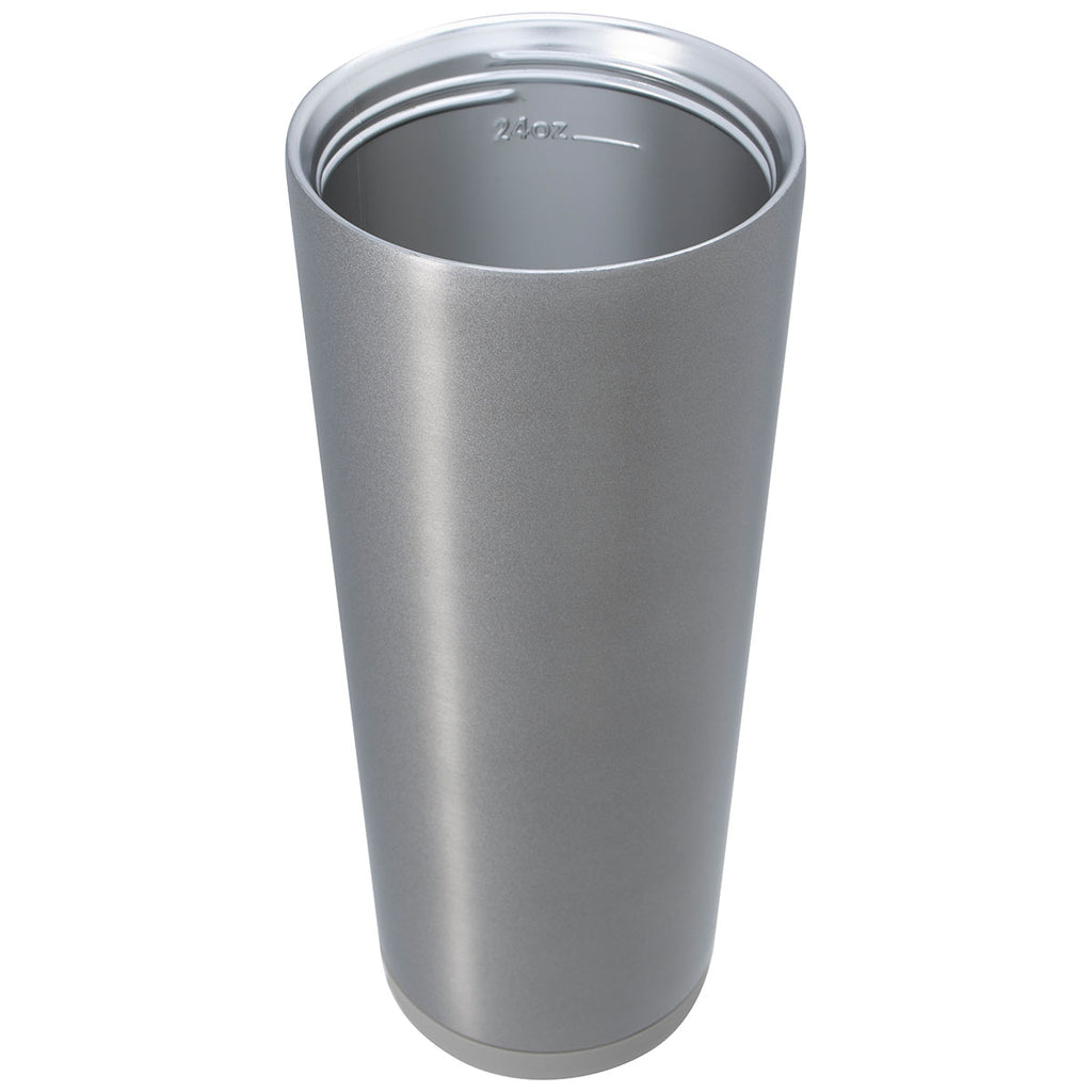 Koozie Group Matte Metallic Silver Astrid Recycled Vacuum Tumbler - 24 oz.