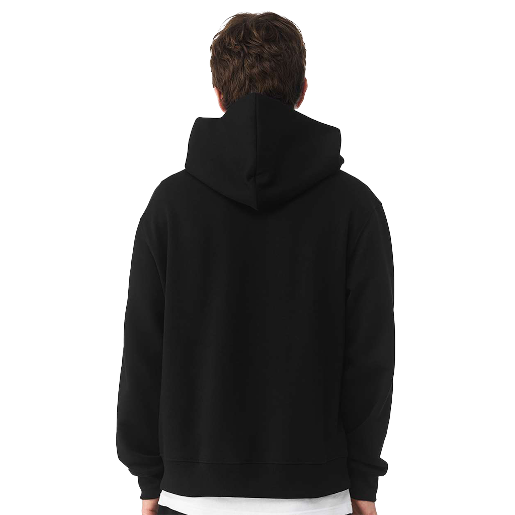 Bella + Canvas Unisex Black 10 oz Full-Zip Hoodie Sweatshirt