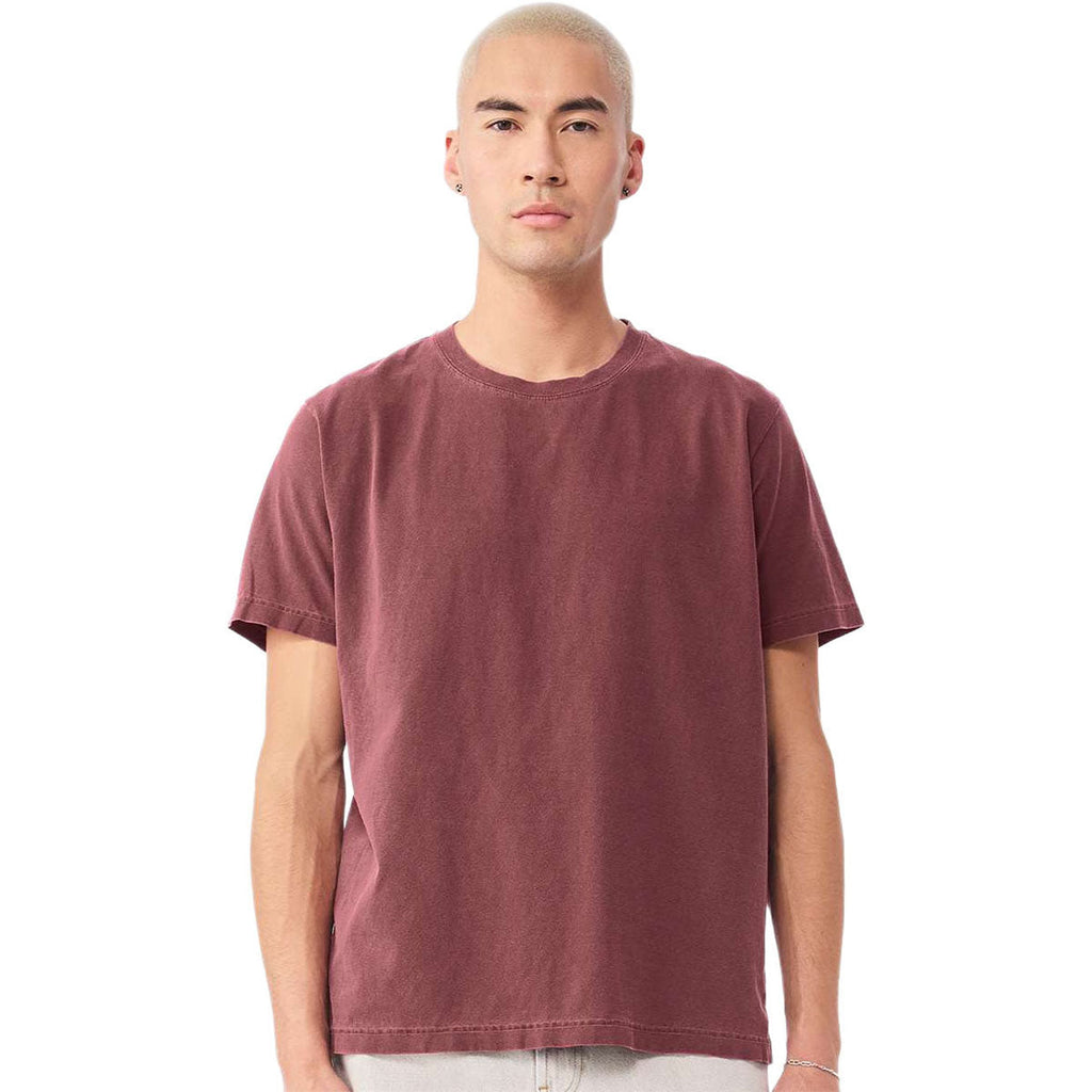 Bella + Canvas Unisex Washed Maroon Heavyweight Garment-Dyed Tee