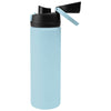Hit Light Blue with Black 24 Oz. Pop Sip Recycled Stainless Steel Bottle