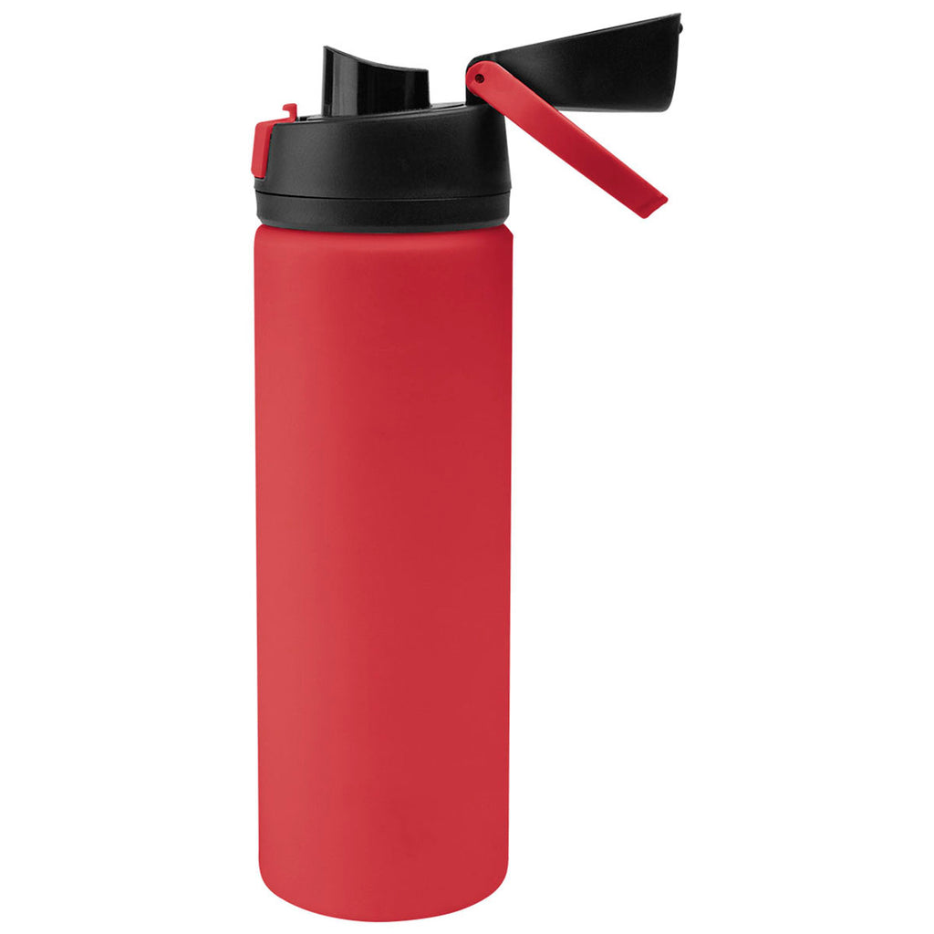 Hit Red with Black 24 Oz. Pop Sip Recycled Stainless Steel Bottle