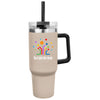 Hit Beige Full Color Intrepid 40 Oz. Stainless Steel Tumbler