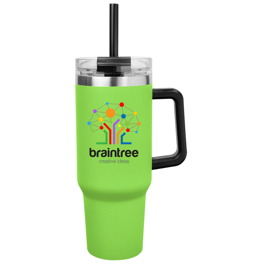 Hit Lime Green Full Color Intrepid 40 Oz. Stainless Steel Tumbler