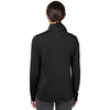 Charles River Women's Black Heather Vista Tri-Blend Quarter Zip