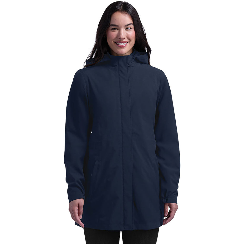 Charles River Women's Navy Odyssey Waterproof Parka