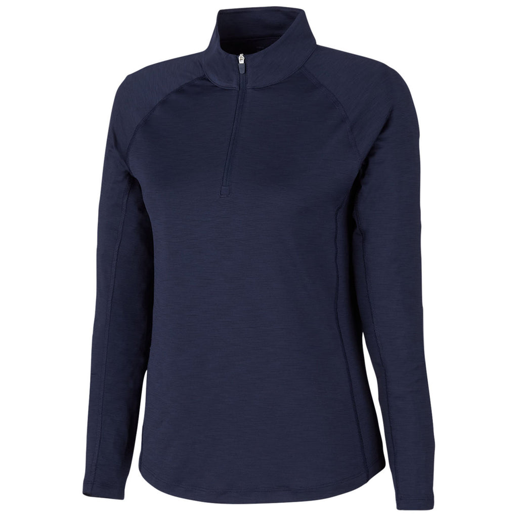 Puma Golf Women's Deep Navy You-V Quarter-Zip