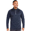 Puma Golf Men's Deep Navy Waffle Fleece Quarter-Zip Pullover