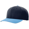 Richardson Navy/Navy/Columbia Blue Laser Perf R-Flex Snapback