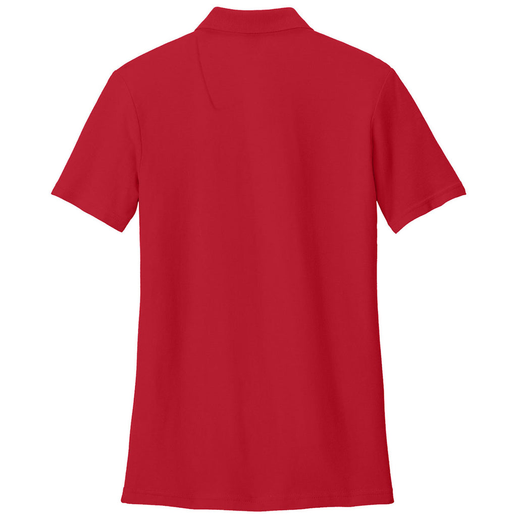 Gildan Women's Red Softstyle Pique Polo