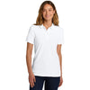 Gildan Women's White Softstyle Pique Polo