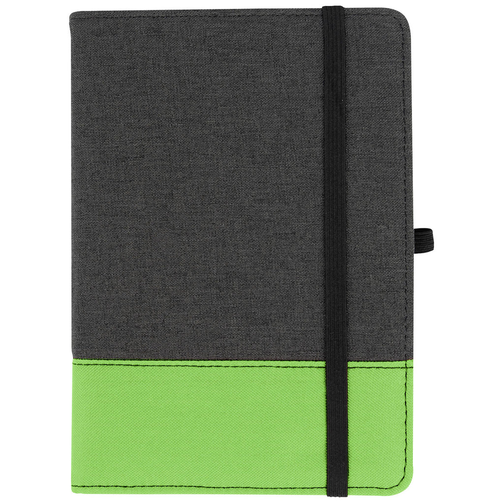 Hit Charcoal with Lime Green Lineage Rpet Journal