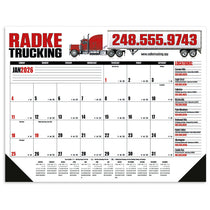 Good Value Marine Blue Multi-Color Desk Pad