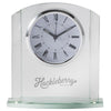 Benchmark Crystal & Clocks Clear Arch Glass Desk Clock