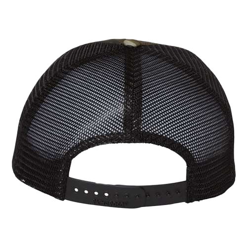 Richardson Mossy Oak Bottomland/Black Garment Washed Printed Trucker Cap