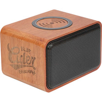 48-Hour Leed's Wood Bluetooth Speaker with Wireless Charging Pad
