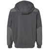 Dri Duck Men's Dark Oxford Mission Quarter-Zip Hooded Pullover