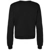 Bella + Canvas Women's Black Sponge Fleece Classic Crewneck Sweatshirt