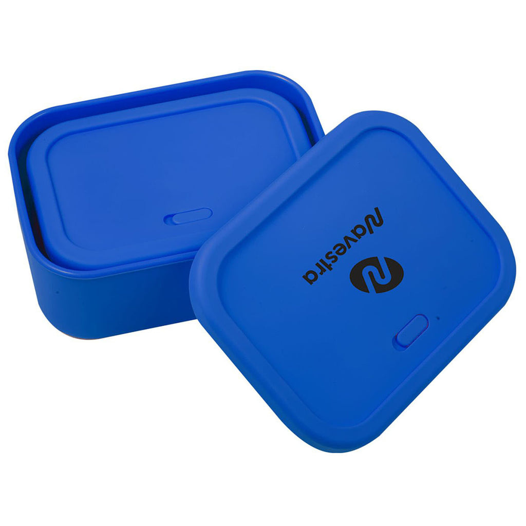 Leed's Blueberry Silicone Food Storage Box with Air Valve Set - 24 oz and 44 oz