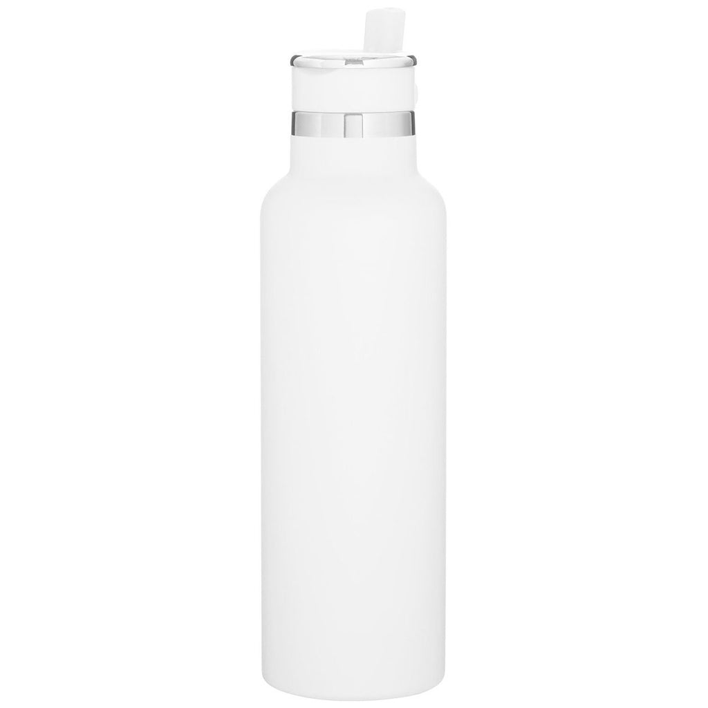 H2Go Matte White Juno 20oz Stainless Steel Bottle