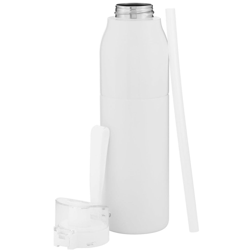 H2Go Matte White Vigor 25oz Stainless Steel Bottle