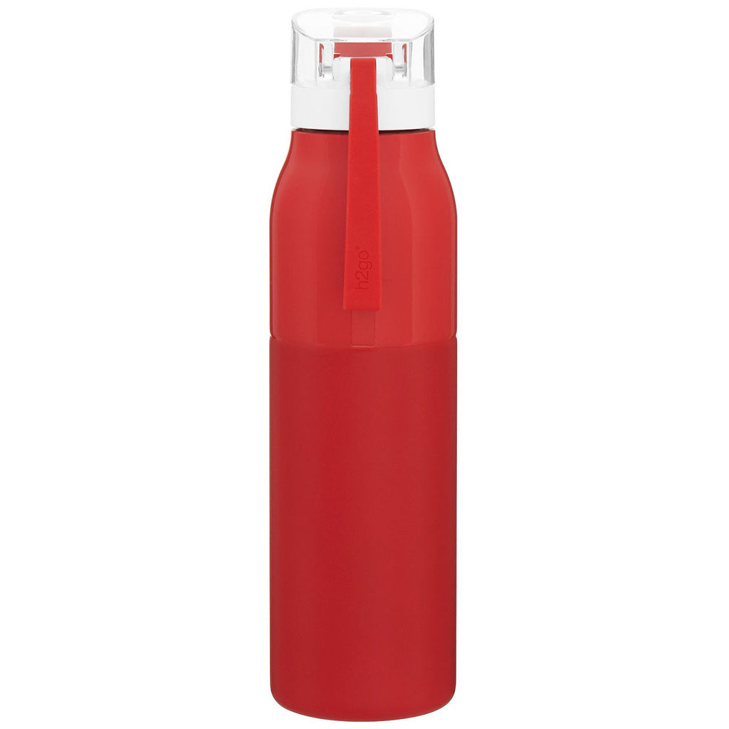 H2Go Matte Red Vigor 25oz Stainless Steel Bottle