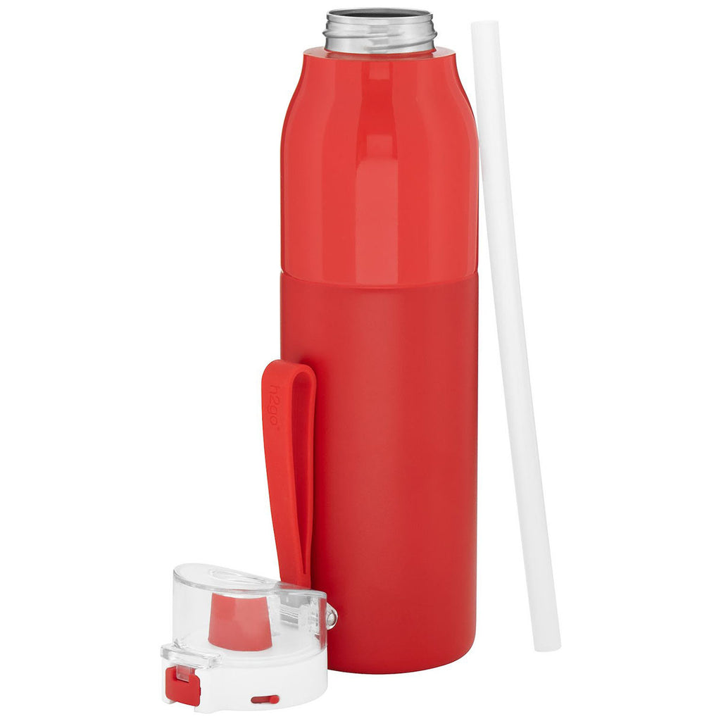 H2Go Matte Red Vigor 25oz Stainless Steel Bottle