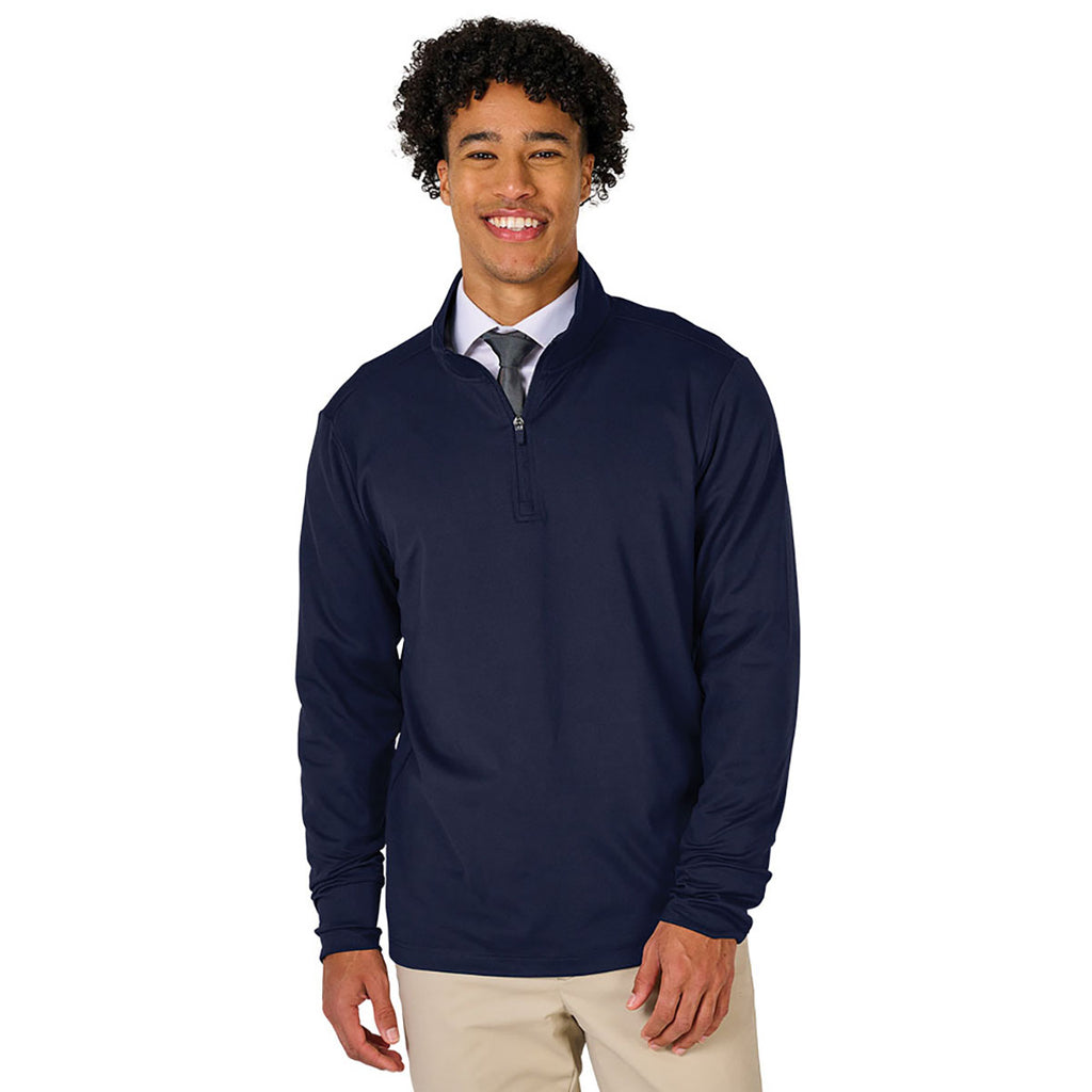 Charles River Men's Navy Nu Fitness Quarter Zip